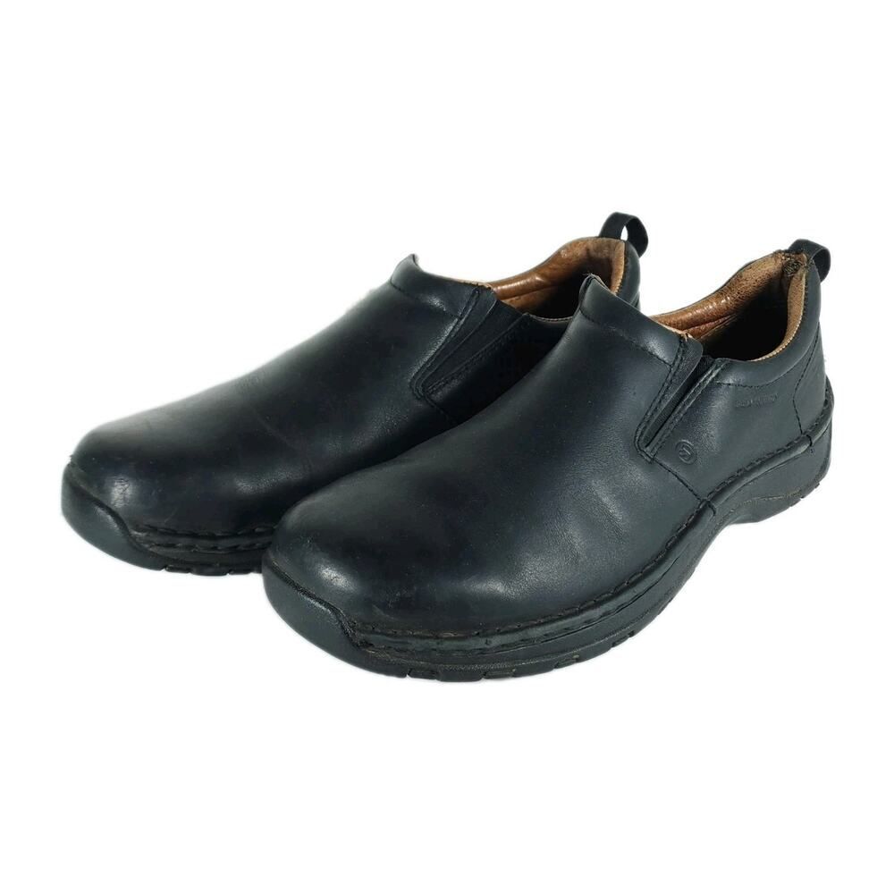 Red Wings Men's 6700 US10,5B Black Leather Steel Toe Slip-On Work Shoes